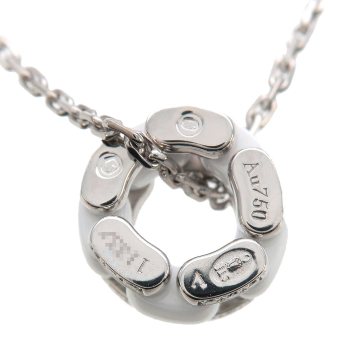 Top Quality Chanel Ultra Collection Diamond Necklace K18WG White Ceramic