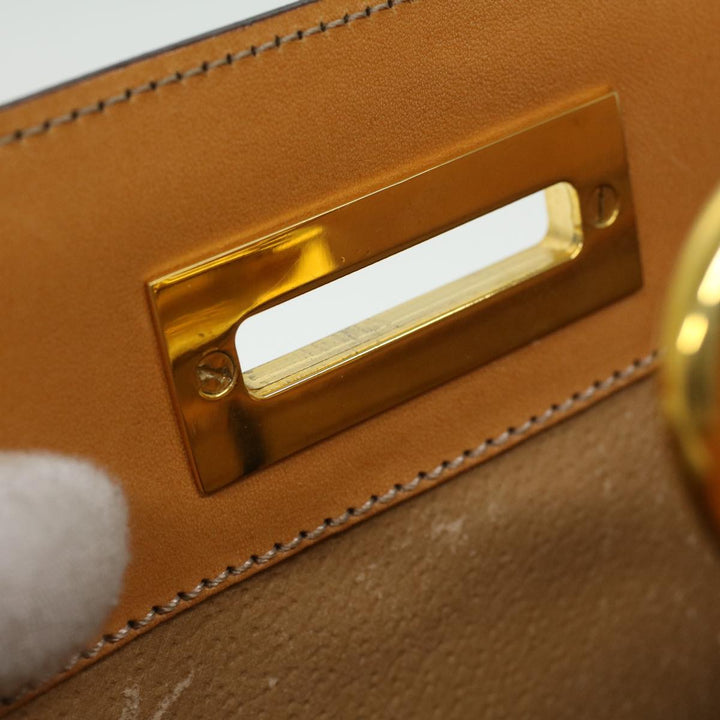 Celine Macadam Canvas Hand Bag Beige  36663