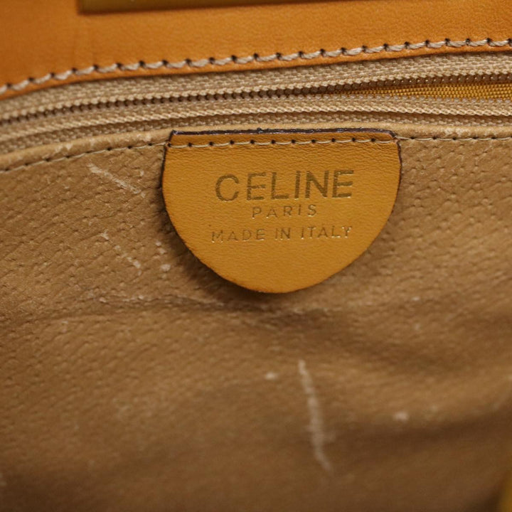 Celine Macadam Canvas Hand Bag Beige  36663
