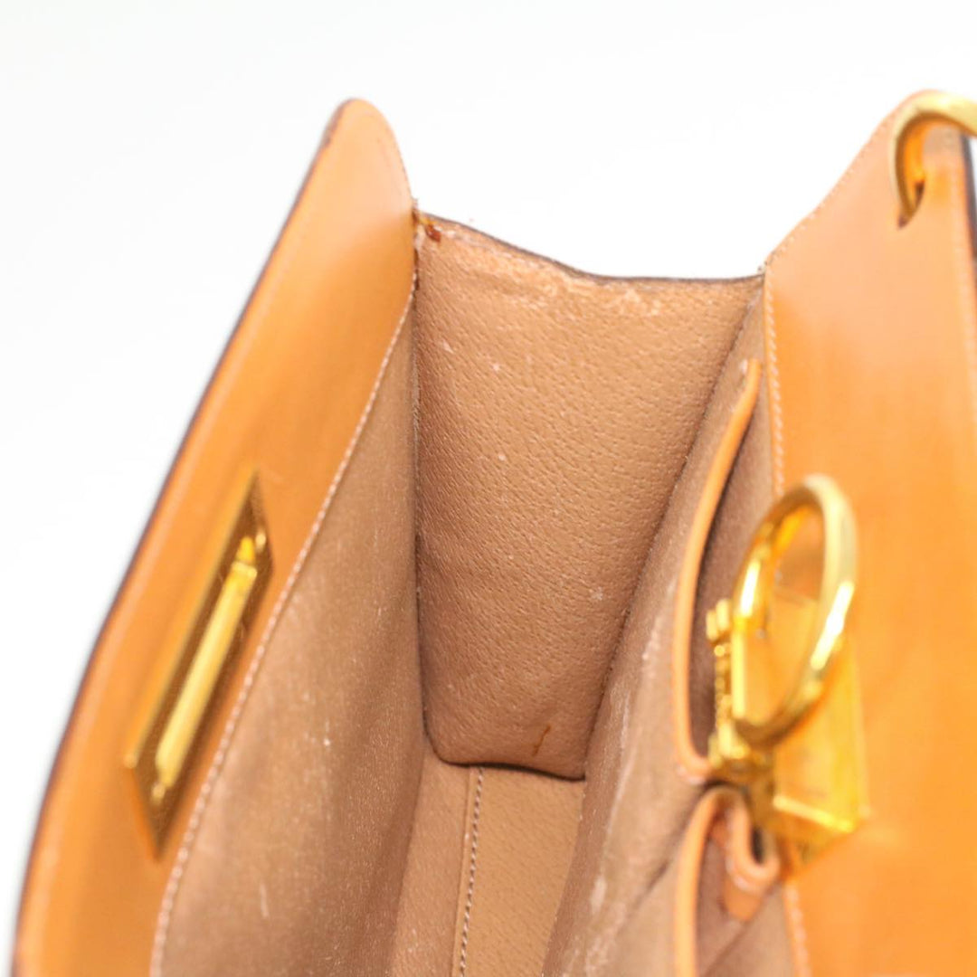 Celine Macadam Canvas Hand Bag Beige  36663