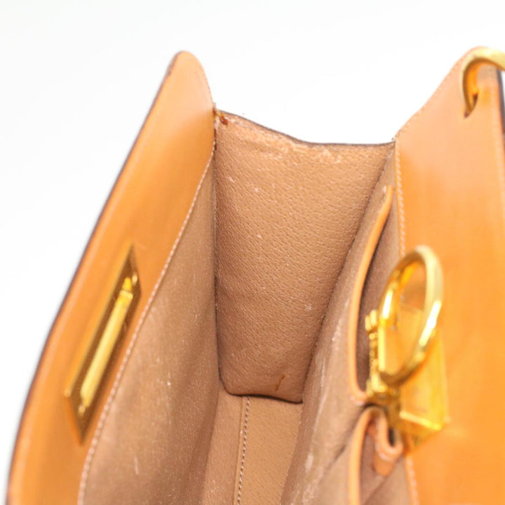 Celine Macadam Canvas Hand Bag Beige  36663
