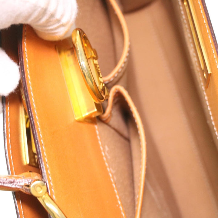 Celine Macadam Canvas Hand Bag Beige  36663