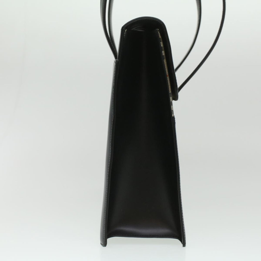 BURBERRYSs Shoulder Bag Leather Black Auth 36689