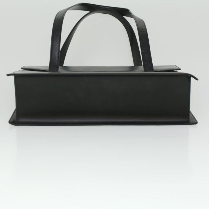 BURBERRYSs Shoulder Bag Leather Black Auth 36689