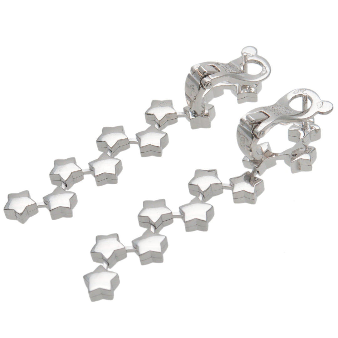 Top Quality Chanel Comet 10Px2 Diamond Earrings K18WG 750WG White Gold