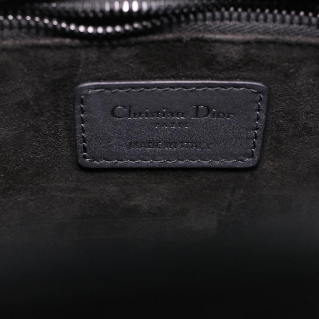 CHRISTIAN Top quality Dior Canage Lady Top quality Dior Hand Bag Calfskin Black M0566SLOI Auth 36776A