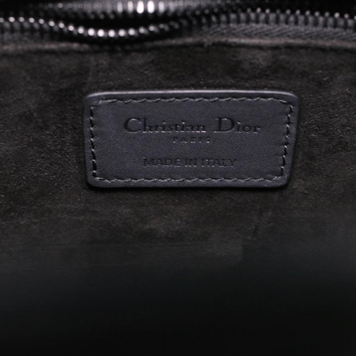 CHRISTIAN Top quality Dior Canage Lady Top quality Dior Hand Bag Calfskin Black M0566SLOI Auth 36776A