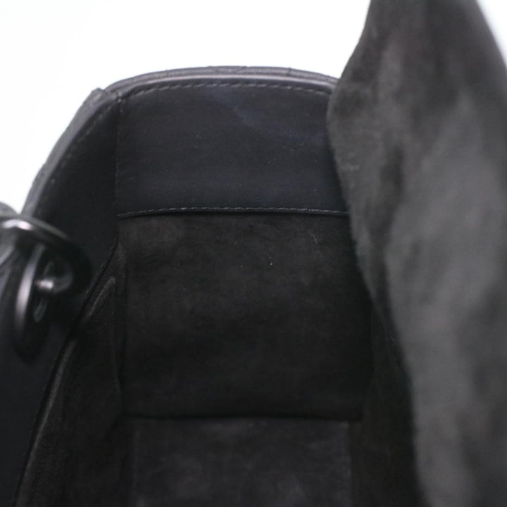 CHRISTIAN Top quality Dior Canage Lady Top quality Dior Hand Bag Calfskin Black M0566SLOI Auth 36776A