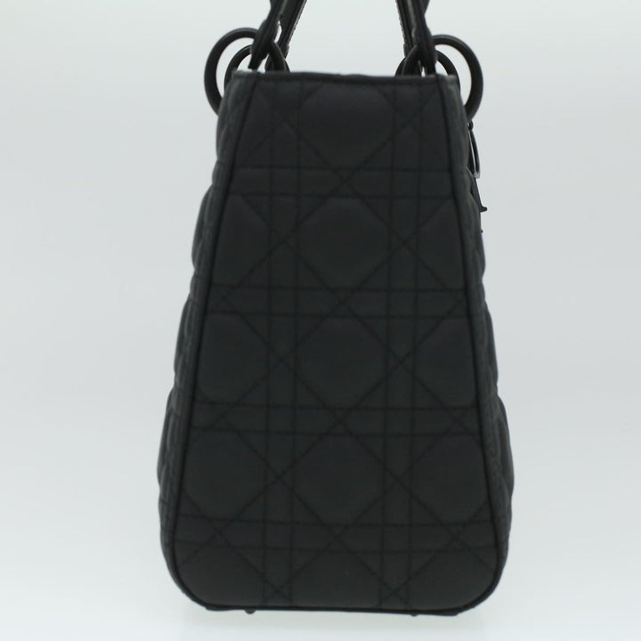 CHRISTIAN Top quality Dior Canage Lady Top quality Dior Hand Bag Calfskin Black M0566SLOI Auth 36776A