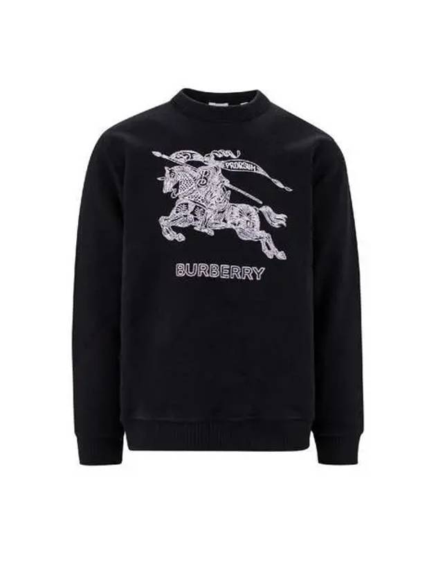 Burberry Embroidered EKD Logo Sweatshirt Black