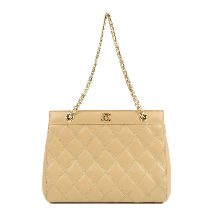 Top Quality Chanel Matelasse Ultra Stitch Lamb Skin 2.55 Tote Chain Bag Beige