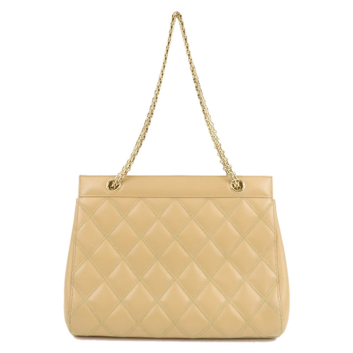 Top Quality Chanel Matelasse Ultra Stitch Lamb Skin 2.55 Tote Chain Bag Beige
