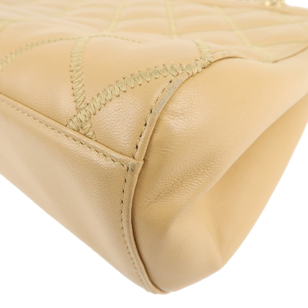 Top Quality Chanel Matelasse Ultra Stitch Lamb Skin 2.55 Tote Chain Bag Beige