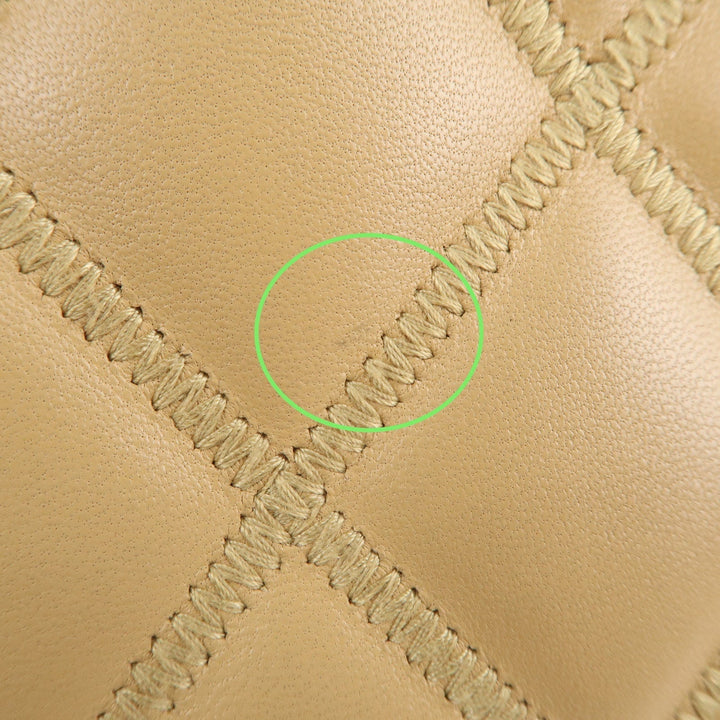 Top Quality Chanel Matelasse Ultra Stitch Lamb Skin 2.55 Tote Chain Bag Beige