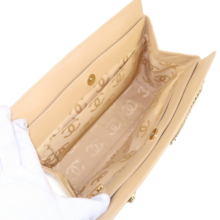 Top Quality Chanel Matelasse Ultra Stitch Lamb Skin 2.55 Tote Chain Bag Beige