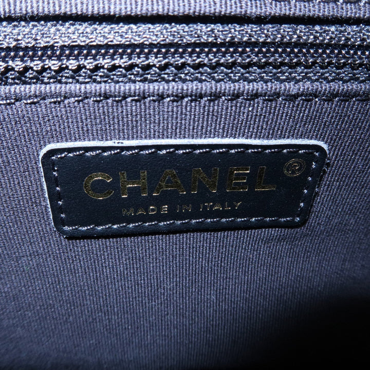 Top Quality Chanel Matelasse Lamb Skin Chain Around Tote Bag Black AS2739