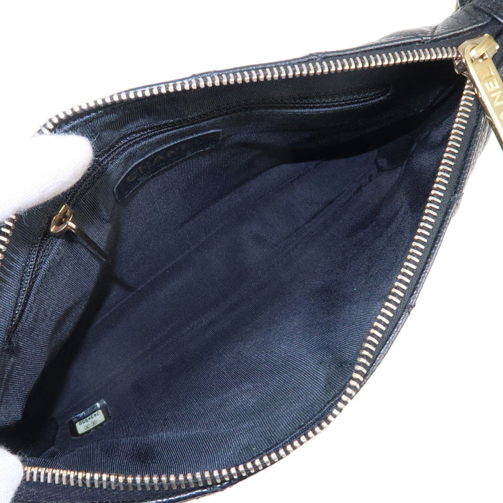 Top Quality Chanel Matelasse Caviar Skin Chain Shoulder Bag Black A22476