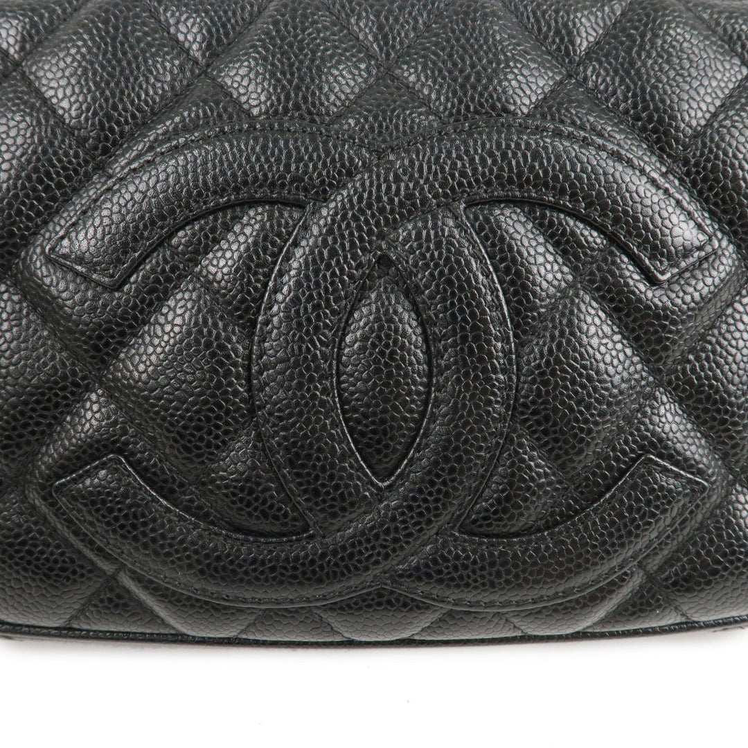 Top Quality Chanel Matelasse Caviar Skin Chain Shoulder Bag Black A22476