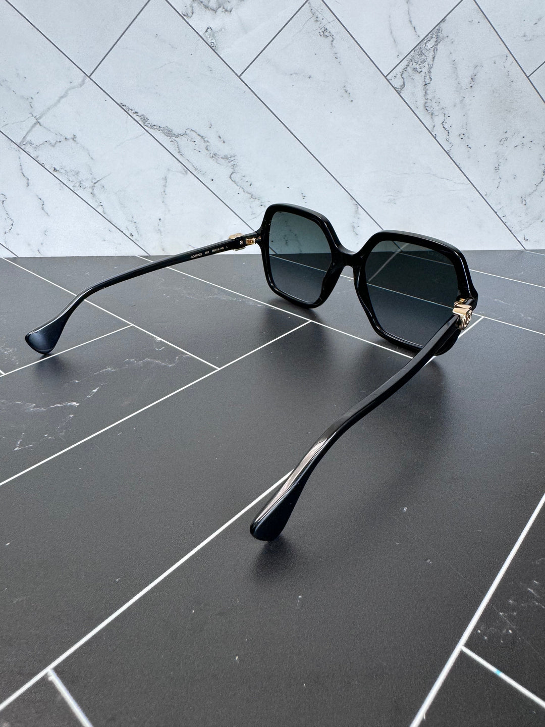 Gucci Black & Gold GG Sunglasses