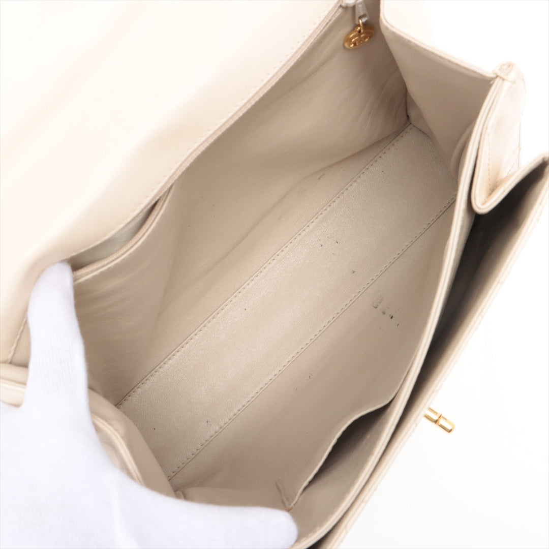 Top Quality Chanel Matrasse  Chain Shoulder Bag Beige Gold  5th