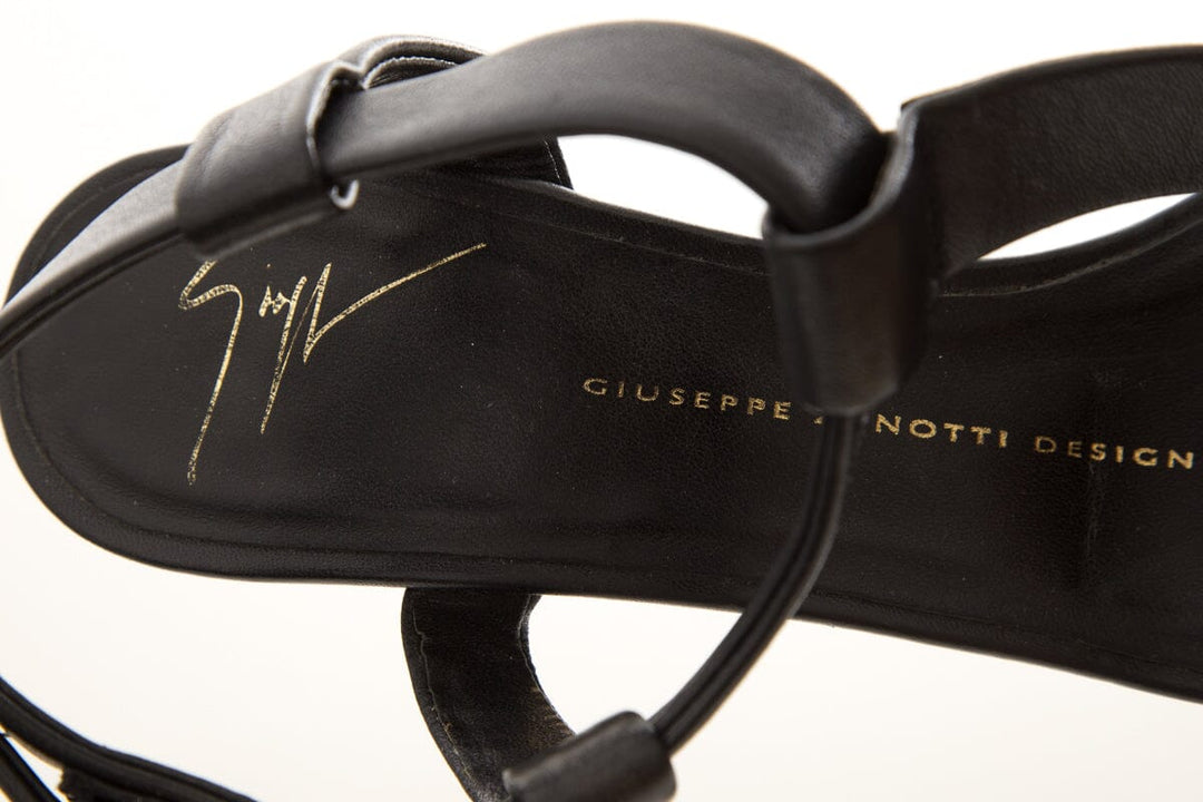 Giuseppe Zanotti Black Wedge SZ 37