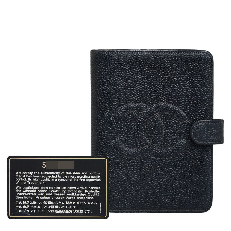 Top Quality Chanel Coco Handbook Cover Agenda Black Caviar S  CHANEL