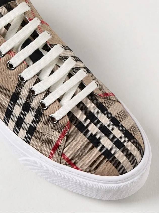 Top Quality Burberry Vintage Check Cotton Low Top Sneakers Beige