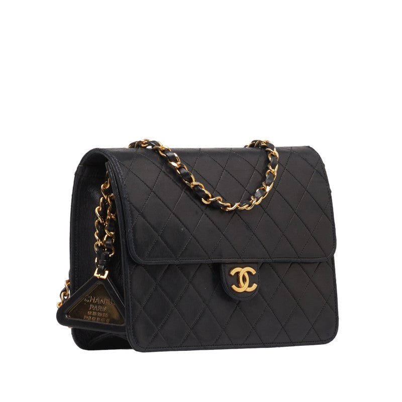 Top Quality Chanel Matrases Coco Pushlock Chain Shoulder Bag Black  S  Chanel
