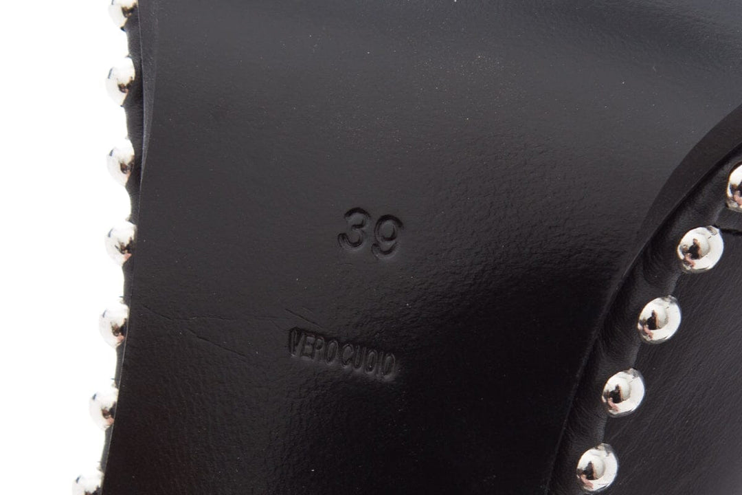 Alexander Wang Black Leather Ankle Boots SZ 39