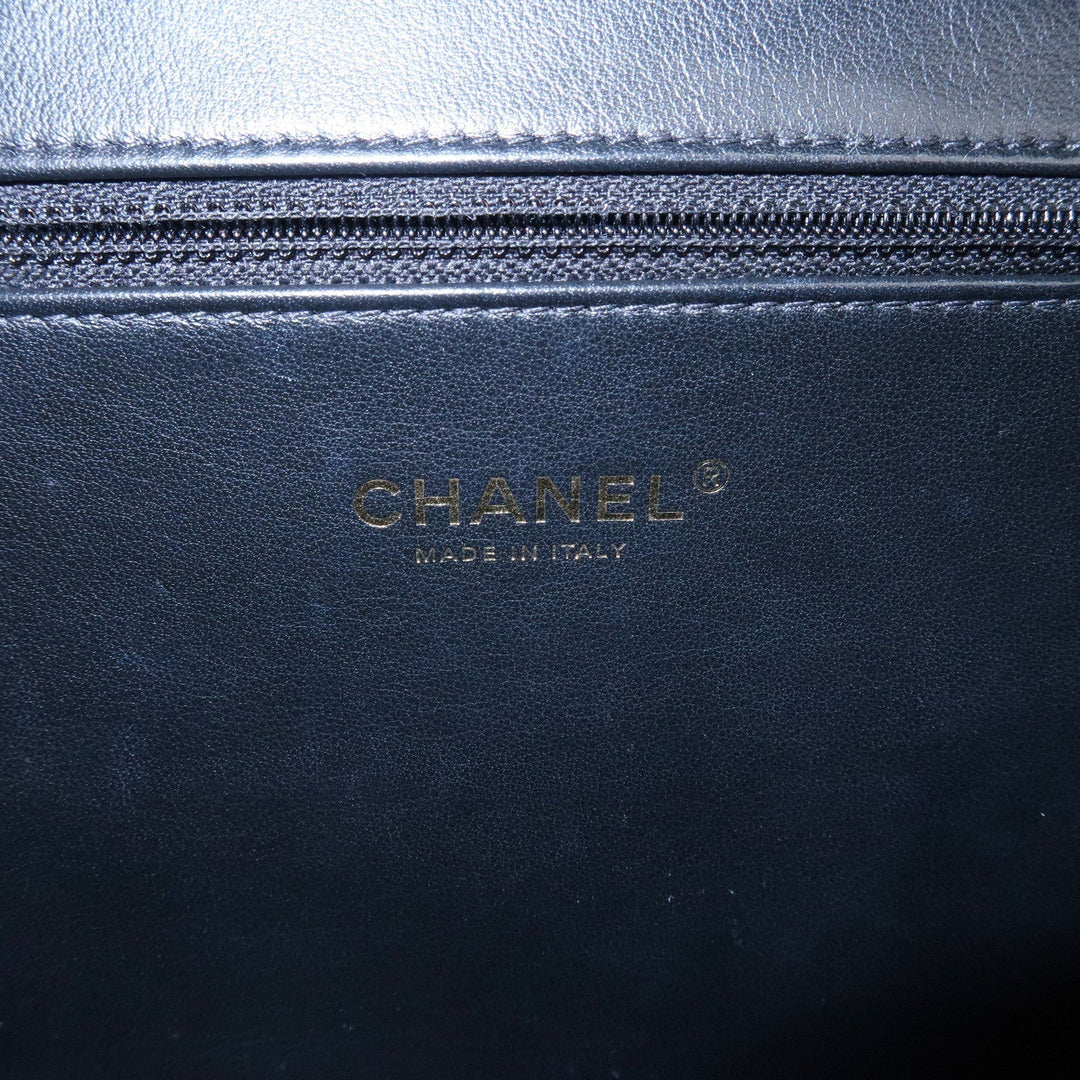 Top Quality Chanel CC Filigree Matelasse Caviar Skin Shoulder Bag Black A93344