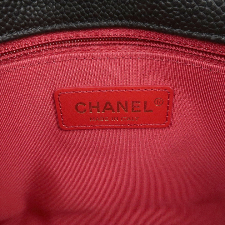Top Quality Chanel Matelasse Caviar Skin 2Way Chain Shoulder Bag Black