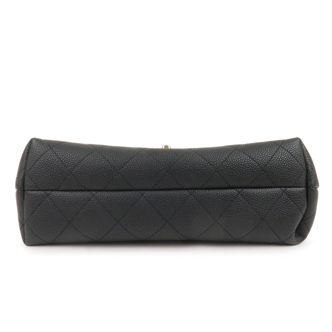 Top Quality Chanel Matelasse Caviar Skin 2Way Chain Shoulder Bag Black