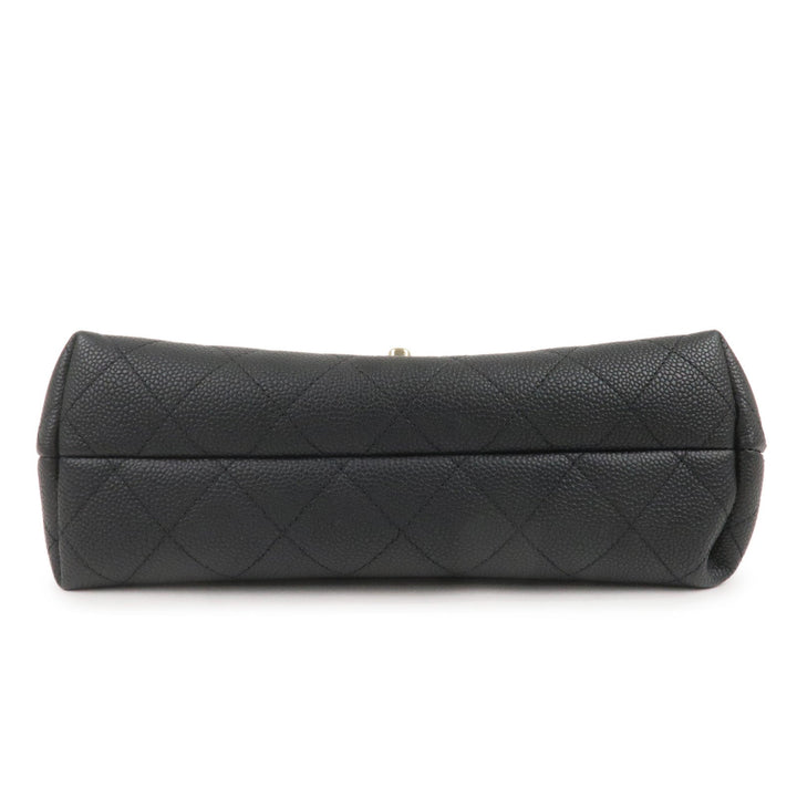 Top Quality Chanel Matelasse Caviar Skin 2Way Chain Shoulder Bag Black