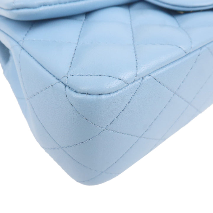 Top Quality Chanel Mini Matelasse Lamb Skin Chain Shoulder Bag Blue A69900