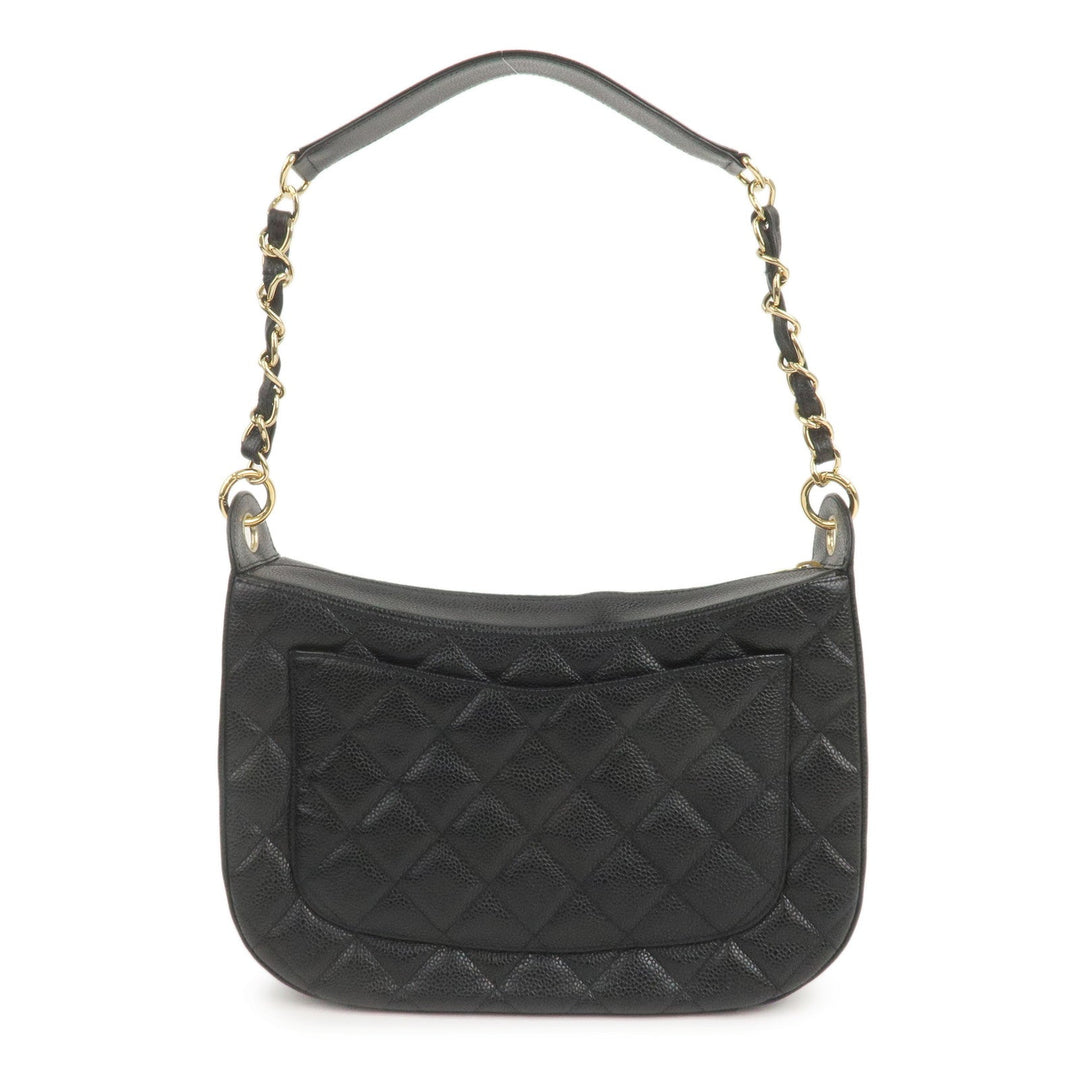 Top Quality Chanel Matelasse Caviar Skin Chain Shoulder Bag Black A20993