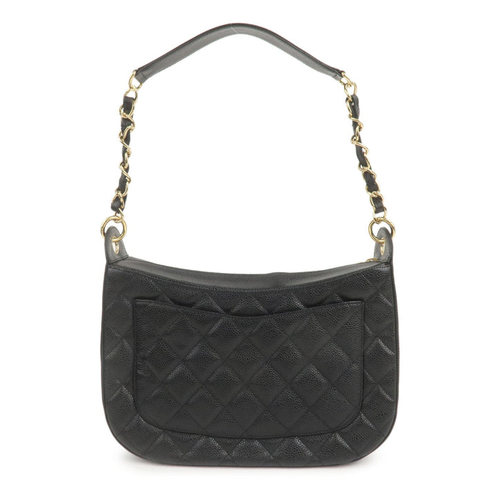 Top Quality Chanel Matelasse Caviar Skin Chain Shoulder Bag Black A20993