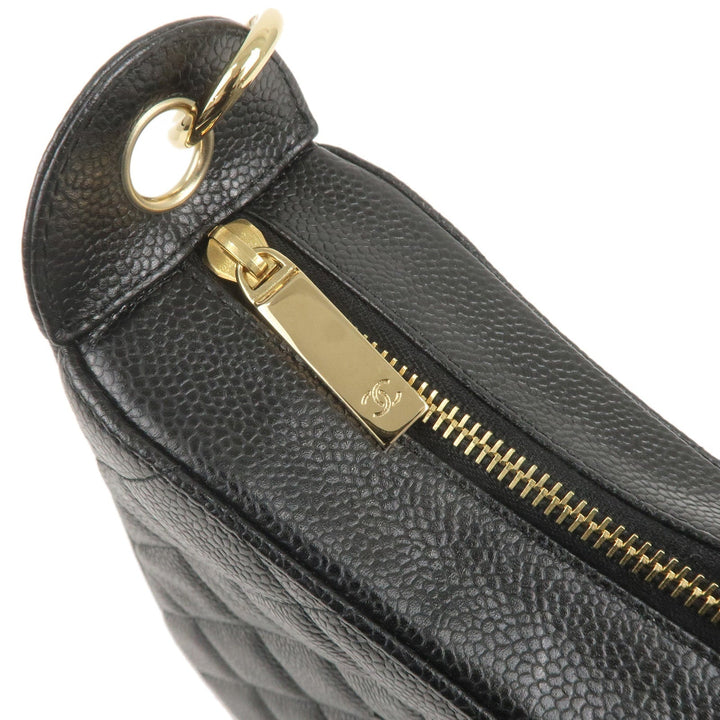 Top Quality Chanel Matelasse Caviar Skin Chain Shoulder Bag Black A20993