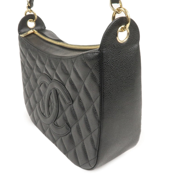Top Quality Chanel Matelasse Caviar Skin Chain Shoulder Bag Black A20993