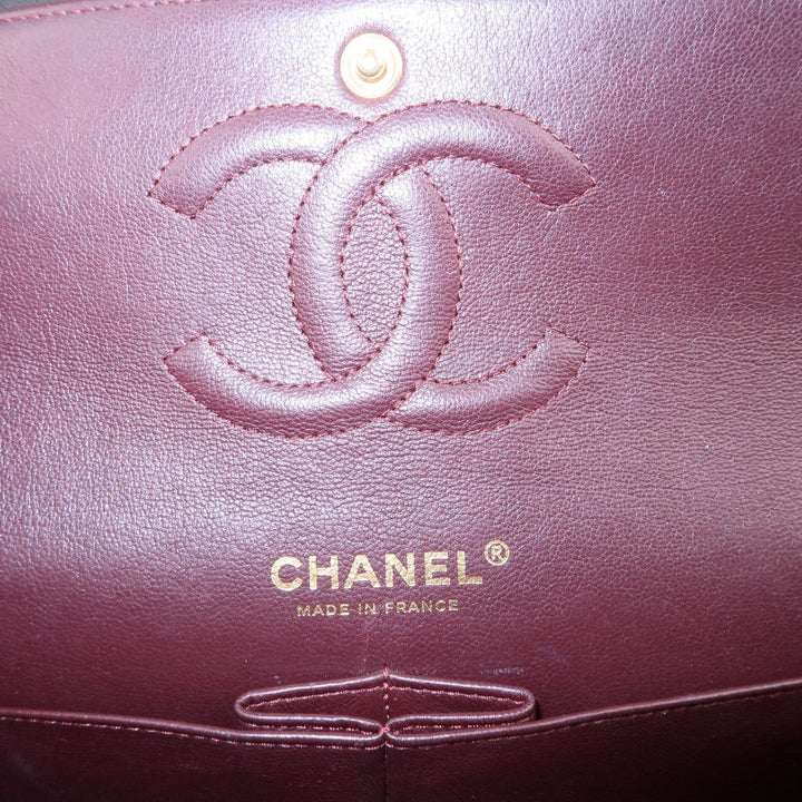 Top Quality Chanel Lamb Skin Matelasse 25 Double Flap Bag Black A01112