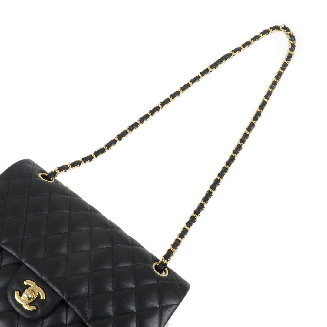 Top Quality Chanel Lamb Skin Matelasse 25 Double Flap Bag Black A01112