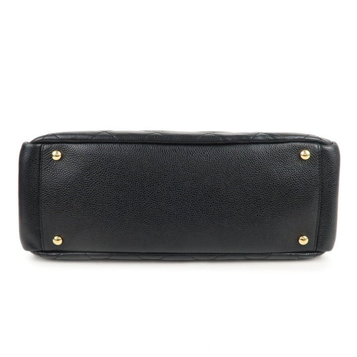 Top Quality Chanel Matelasse Caviar Skin Chain Tote Bag Black A67294