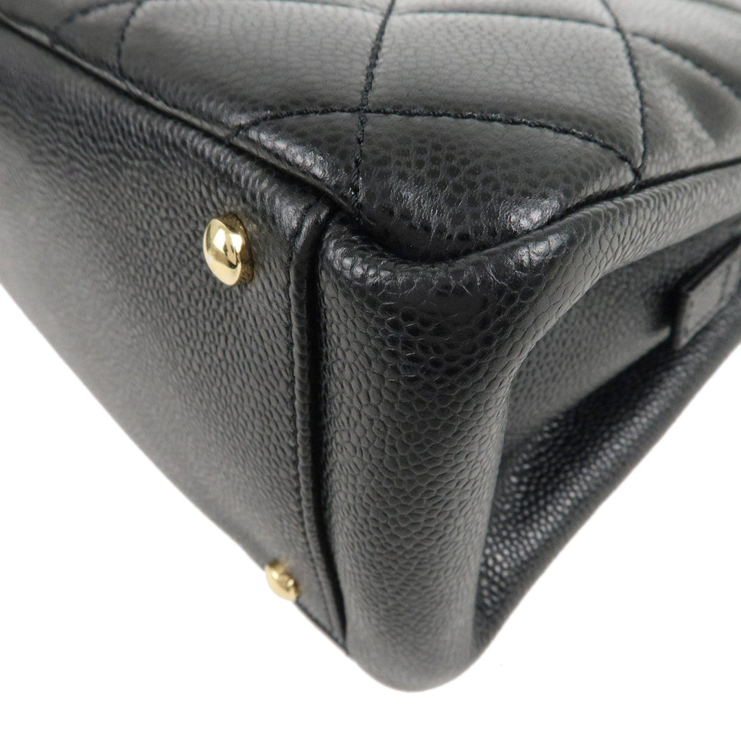 Top Quality Chanel Matelasse Caviar Skin Chain Tote Bag Black A67294