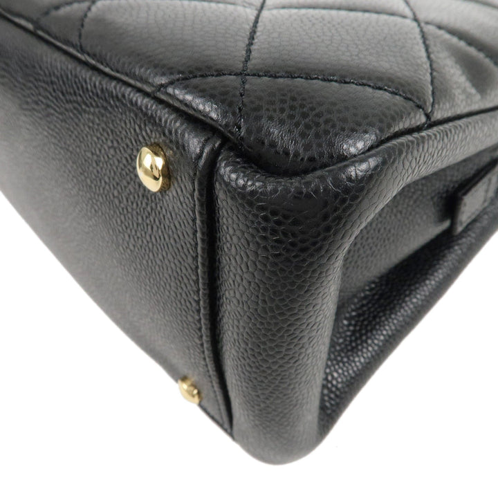 Top Quality Chanel Matelasse Caviar Skin Chain Tote Bag Black A67294