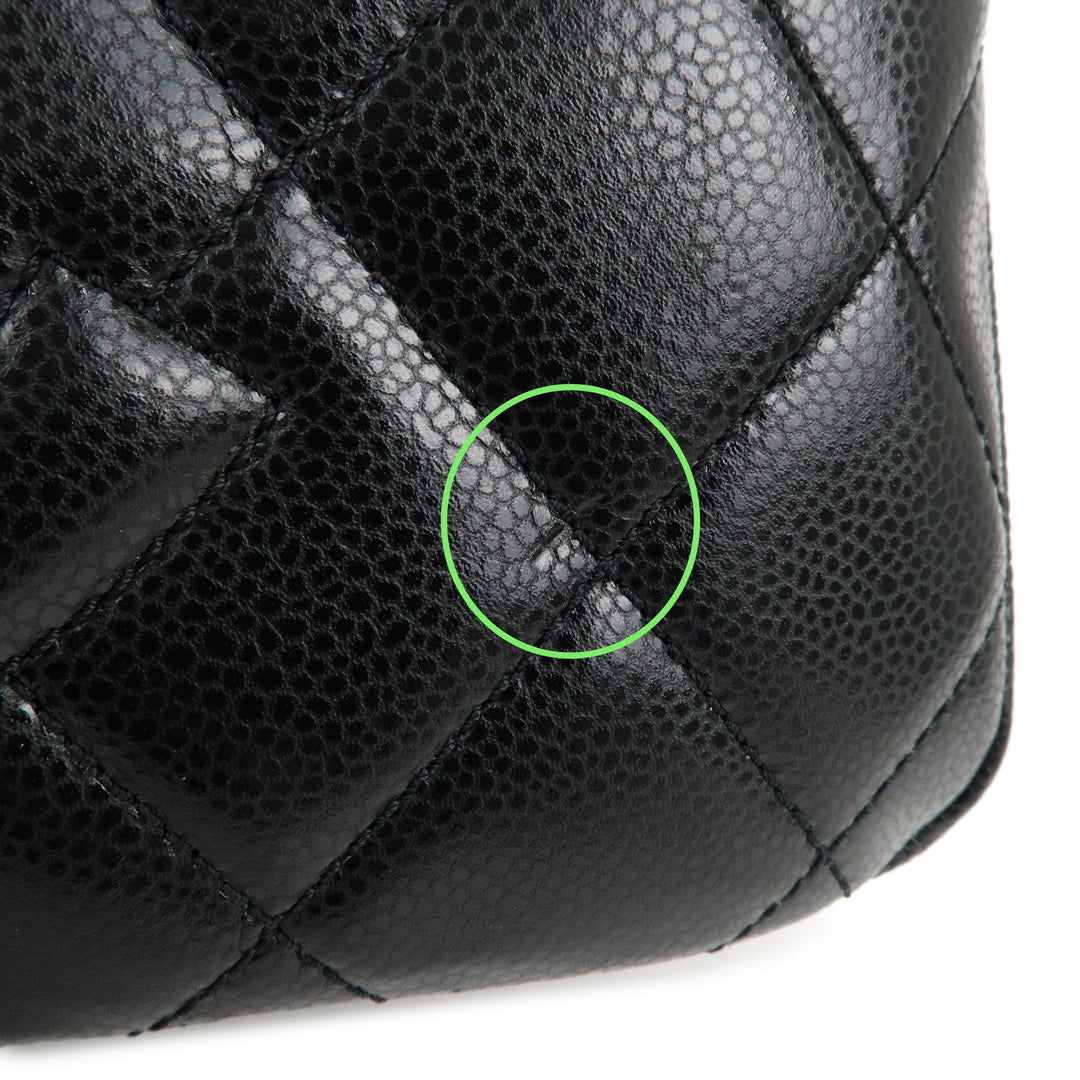 Top Quality Chanel Matelasse Caviar Skin Chain Tote Bag Black A67294