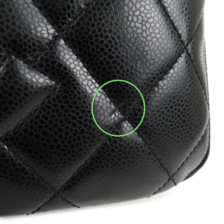 Top Quality Chanel Matelasse Caviar Skin Chain Tote Bag Black A67294
