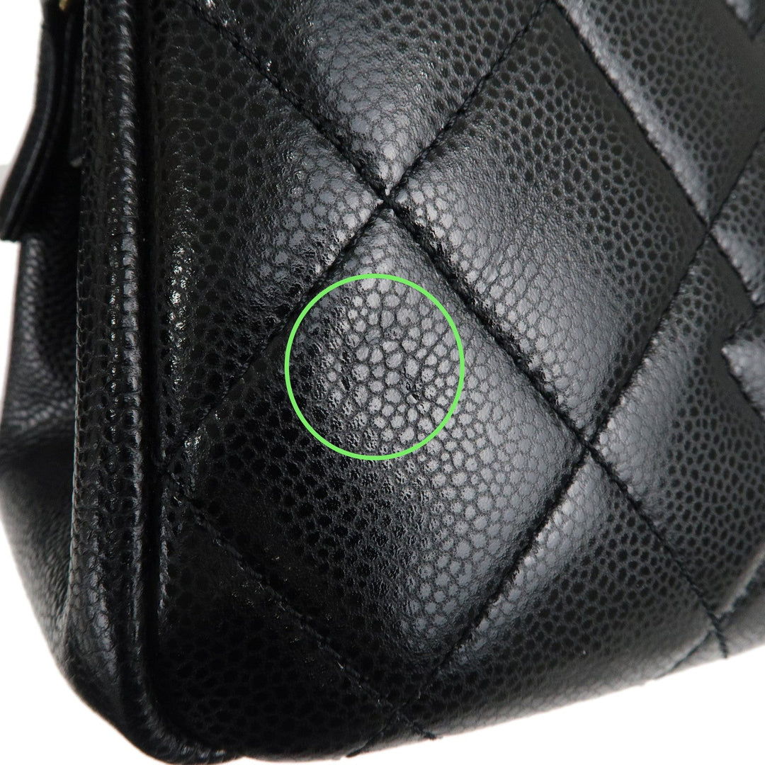 Top Quality Chanel Matelasse Caviar Skin Chain Tote Bag Black A67294
