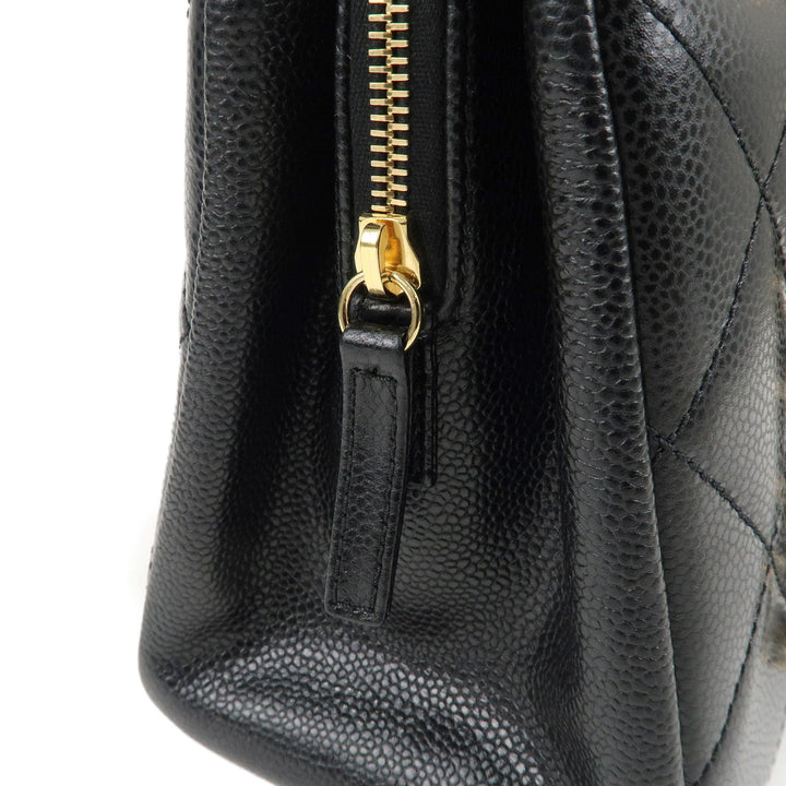 Top Quality Chanel Matelasse Caviar Skin Chain Tote Bag Black A67294