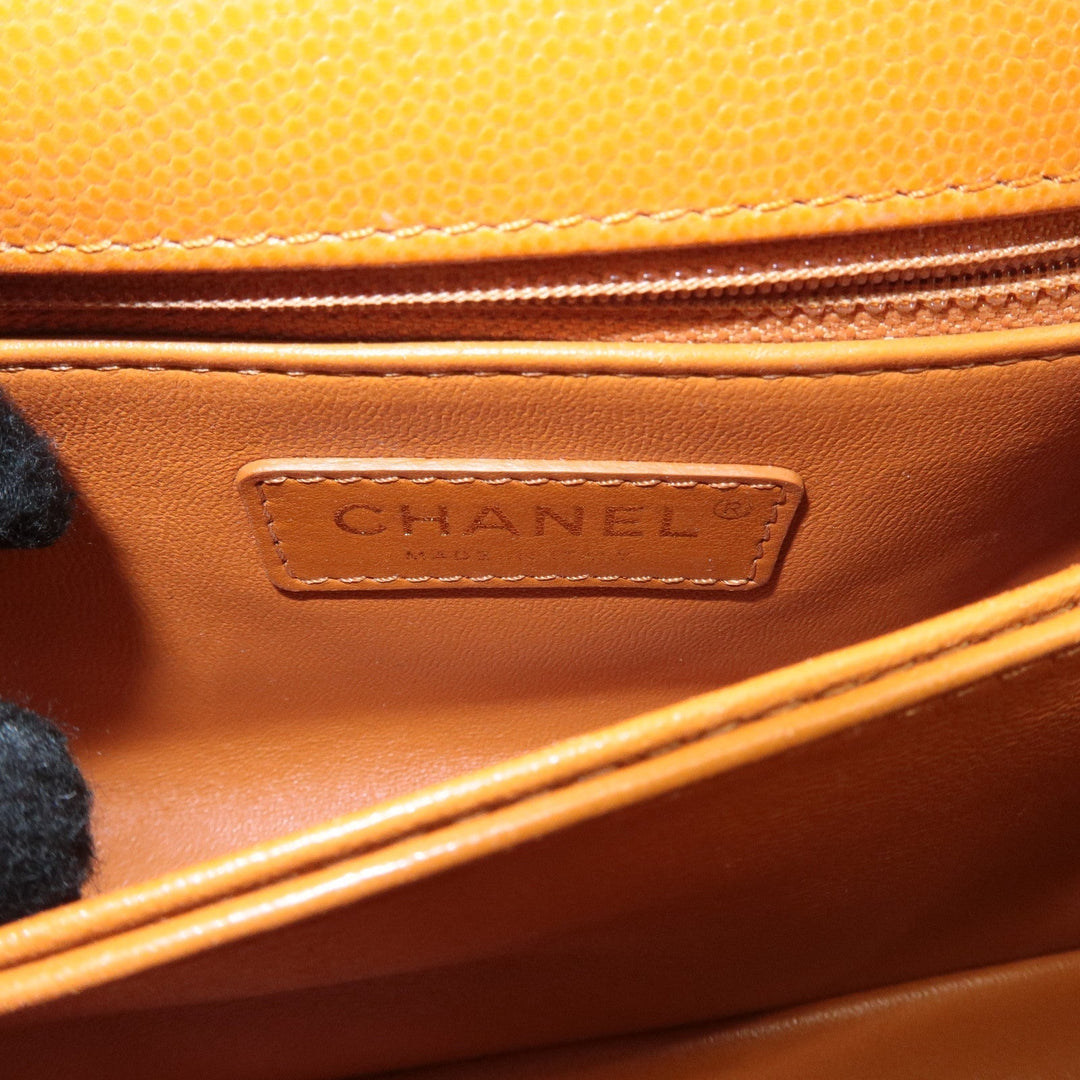 Top Quality Chanel Matelasse Caviar Skin COCO Handle 24 XS Bag Brown A92990