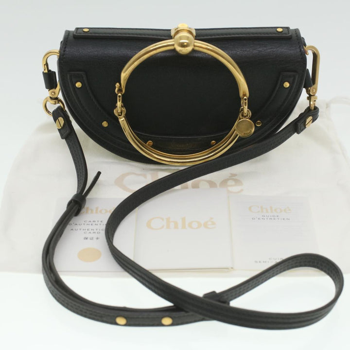 Chloe Shoulder Bag NileLeather Black 37276A