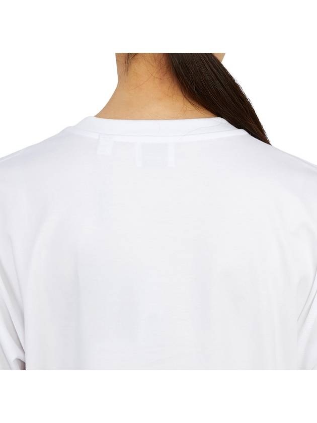 Burberry Botanical Sketch Cotton Overfit Short Sleeve T-Shirt White